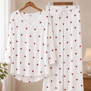 Heart Bloom Nightwear Set