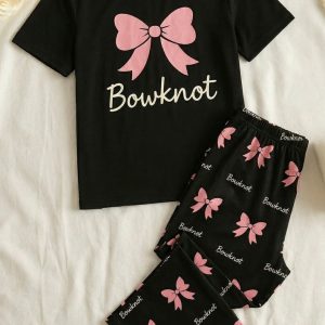 BLACK BOWKNOT